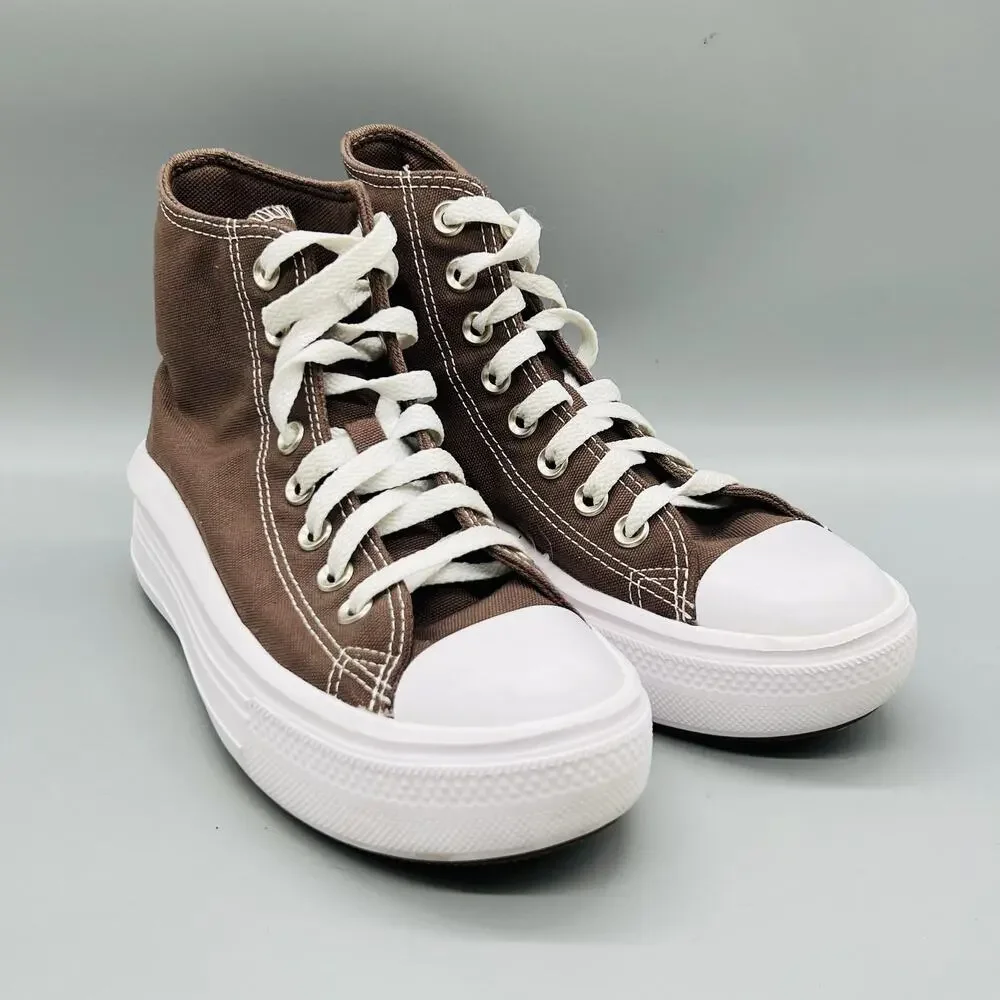 Converse Shoes Womens 6 Brown Chuck Taylor All Star 2 High Top Platform Sneakers